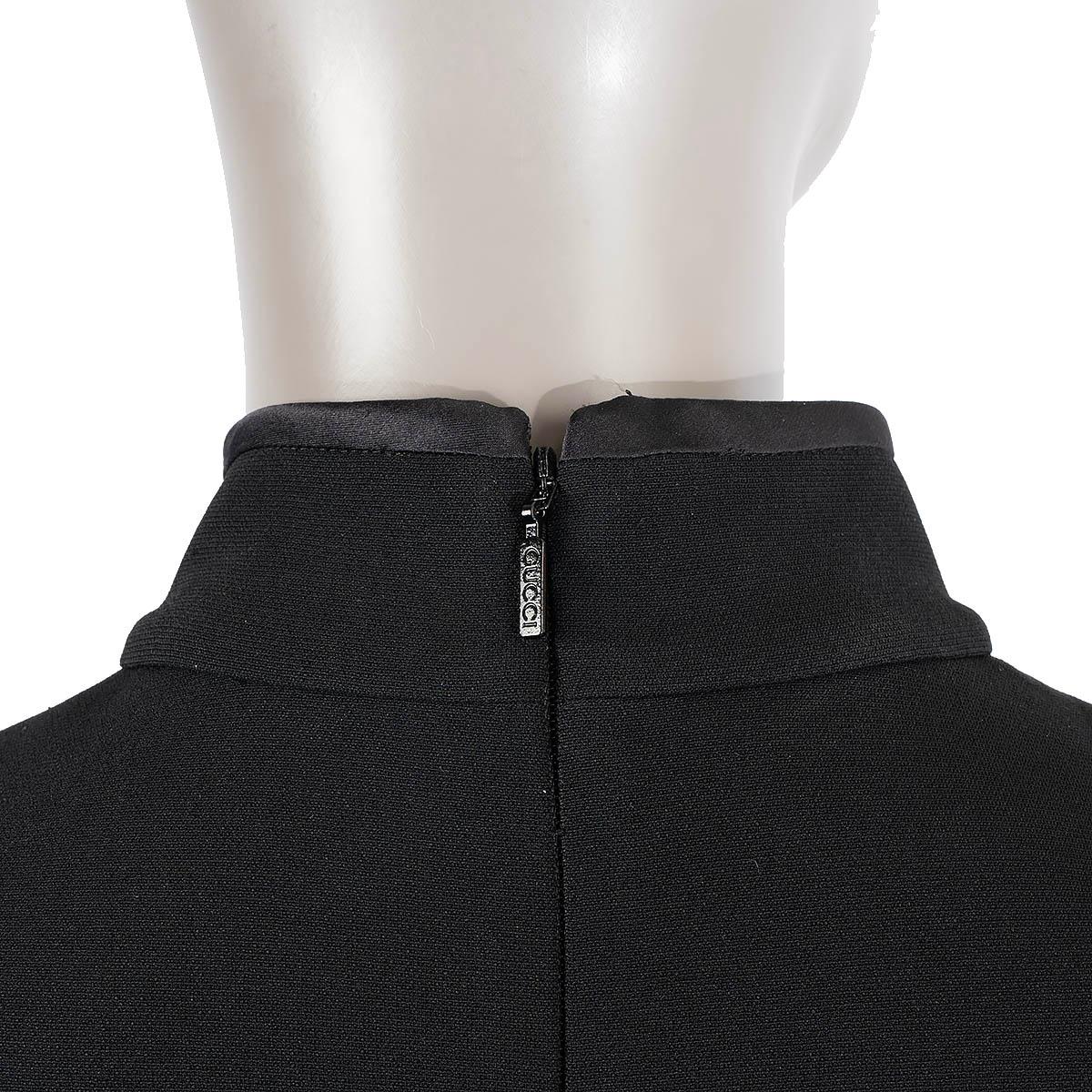 GUCCI black viscose 2020 HEART CUT-OUT Jersey Dress 38 XS 4