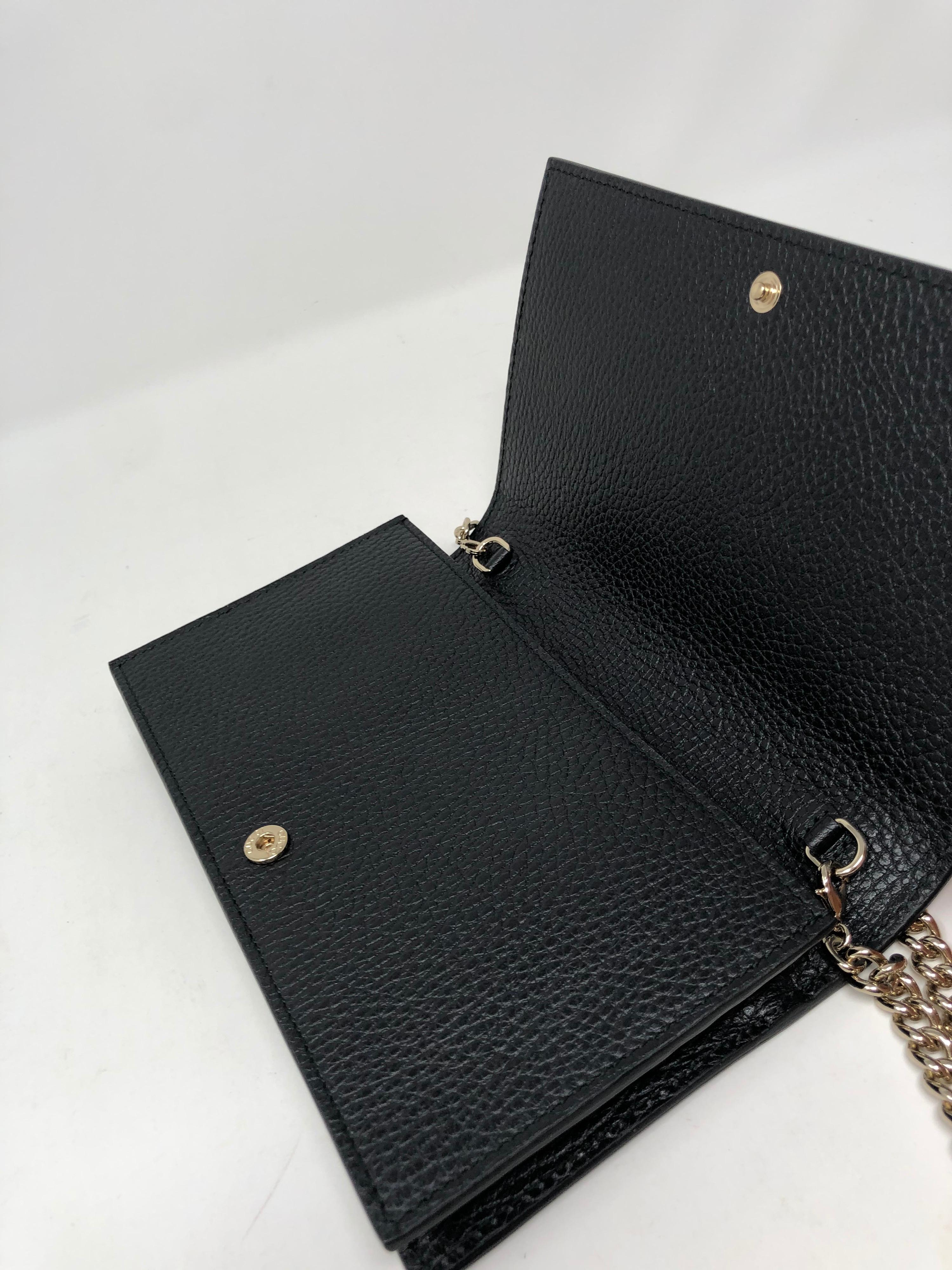 Gucci Black Wallet On A Chain Bag  6