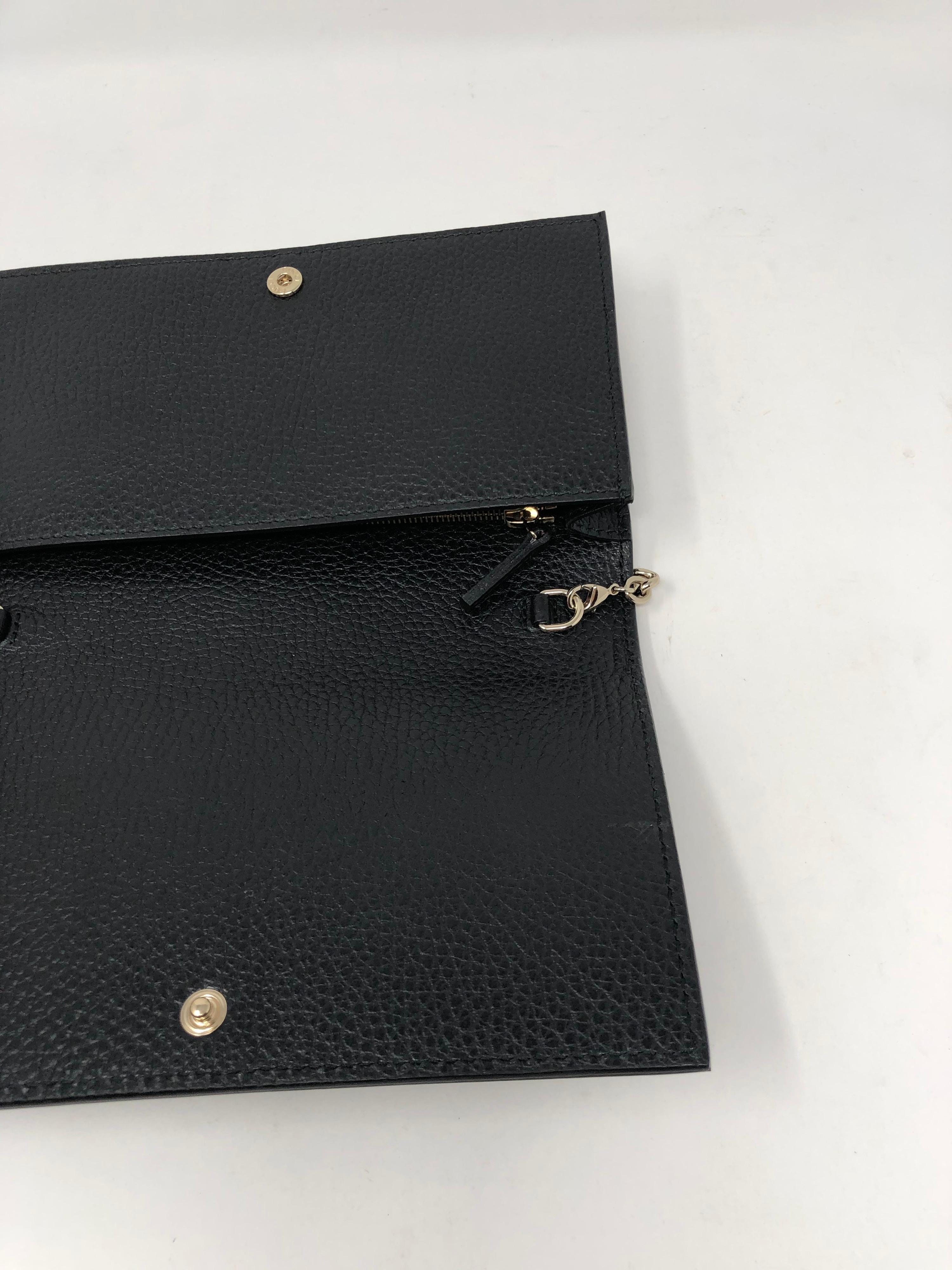 Gucci Black Wallet On A Chain Bag  In New Condition In Athens, GA