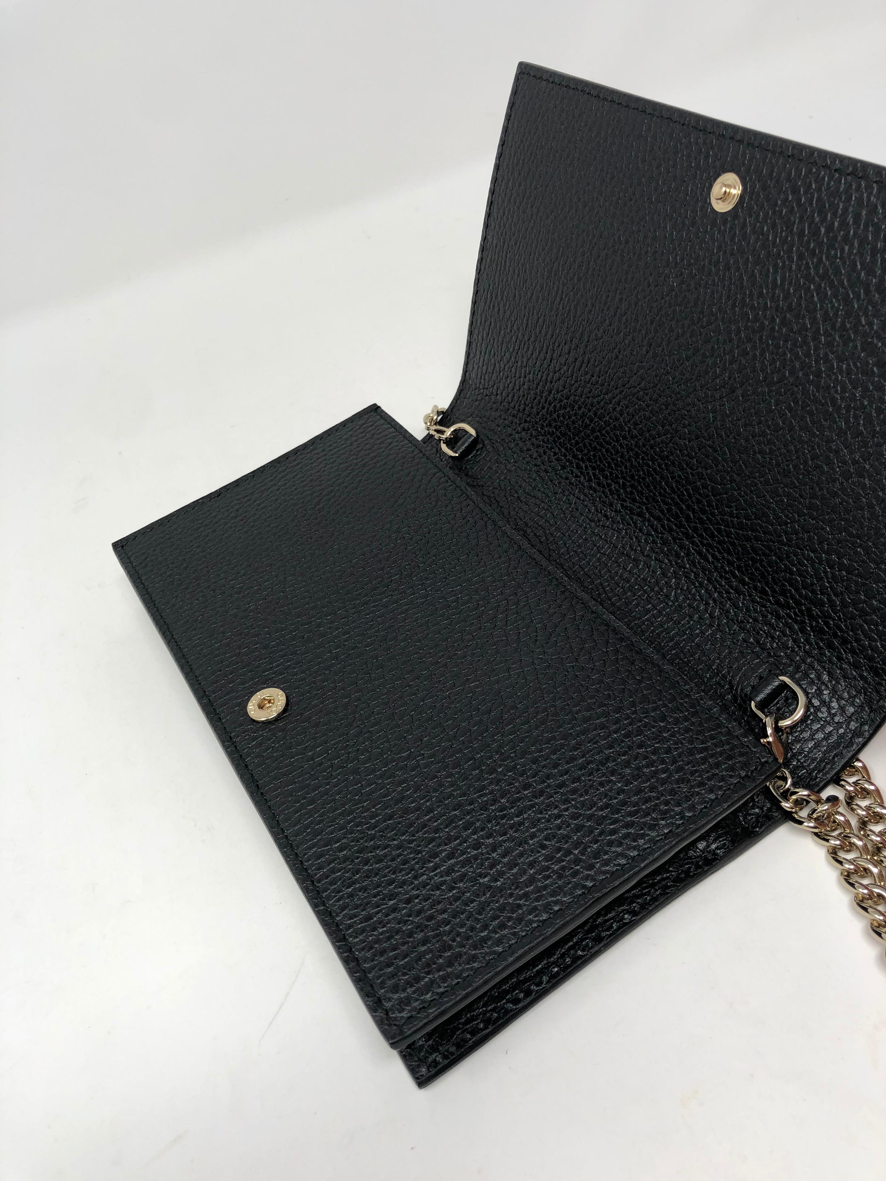 Gucci Black Wallet On A Chain Bag  1