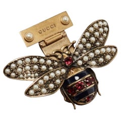 Gucci Black Water Snake Small Queen Margaret Top Handle Bag