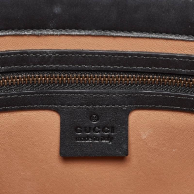 Women's Gucci Black Water Snake Small Queen Margaret Top Handle Bag For Sale