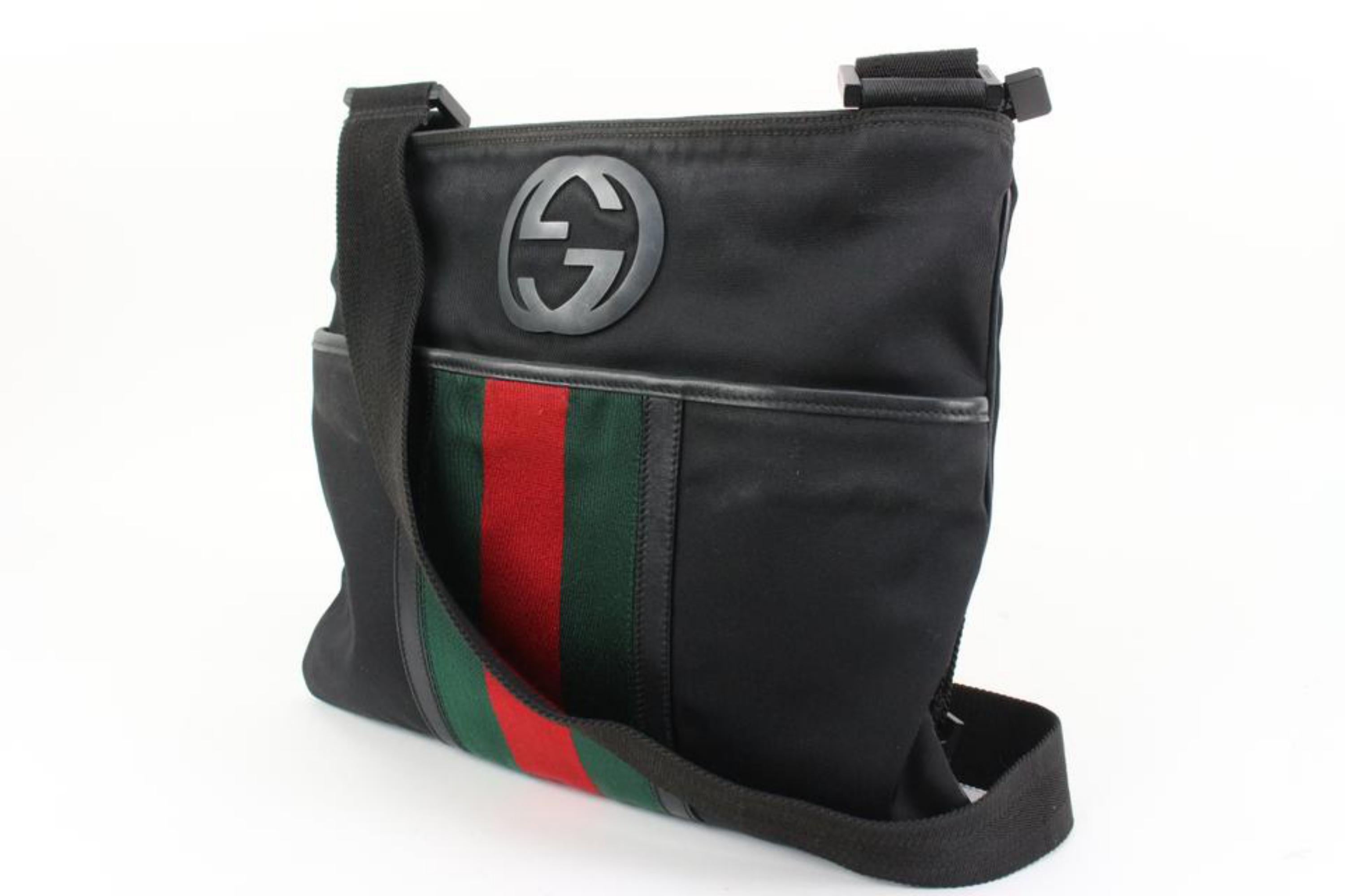 Gucci Black Web GG Parana Crossbody Bag 33g324s
Date Code/Serial Number: 181067 467891
Made In: Italy
Measurements: Length:  14