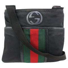 Gucci Black Web GG Parana Crossbody Bag 33g324s