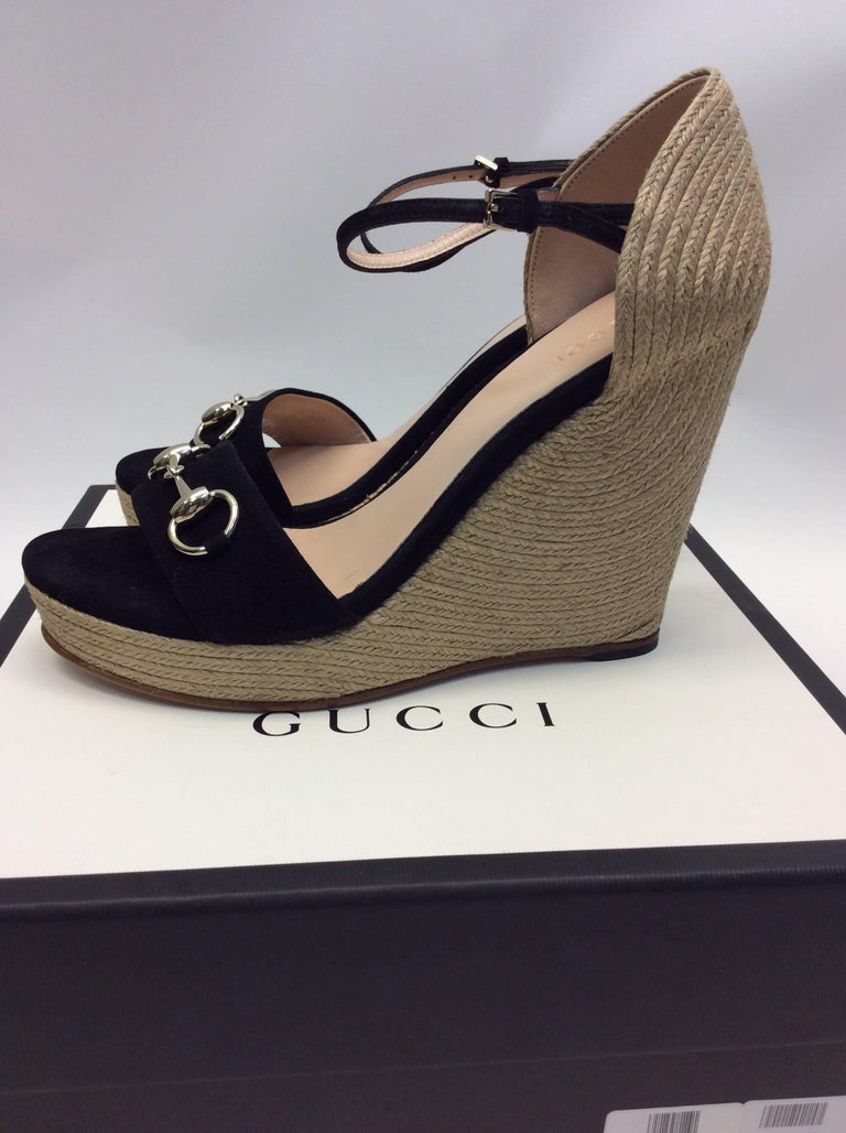 gucci wedge sandals on sale