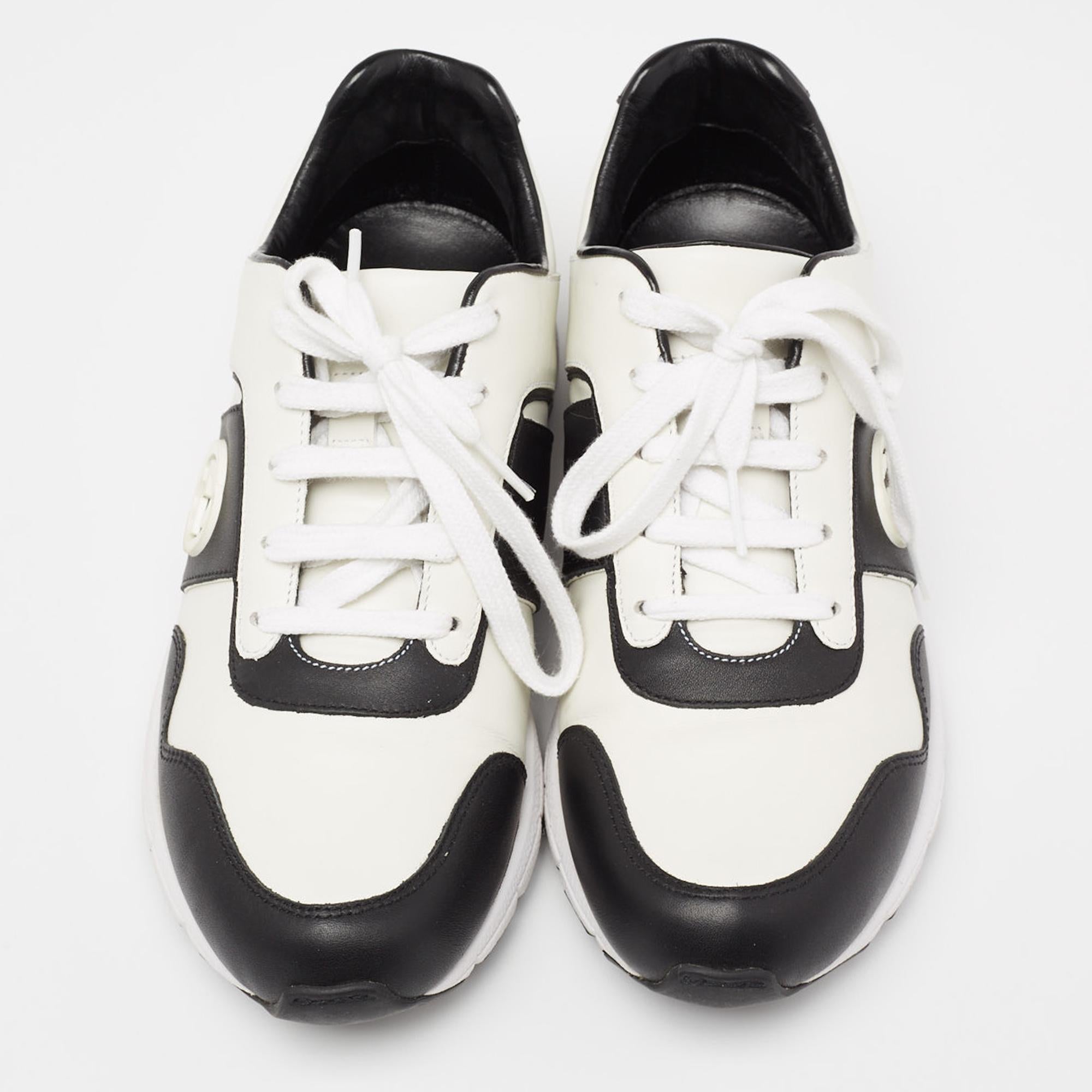 Gucci shoes black and white hotsell