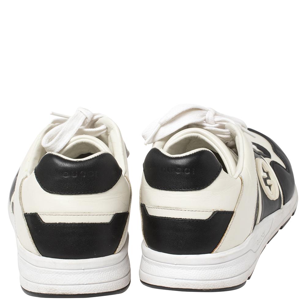 gucci sneakers black and white