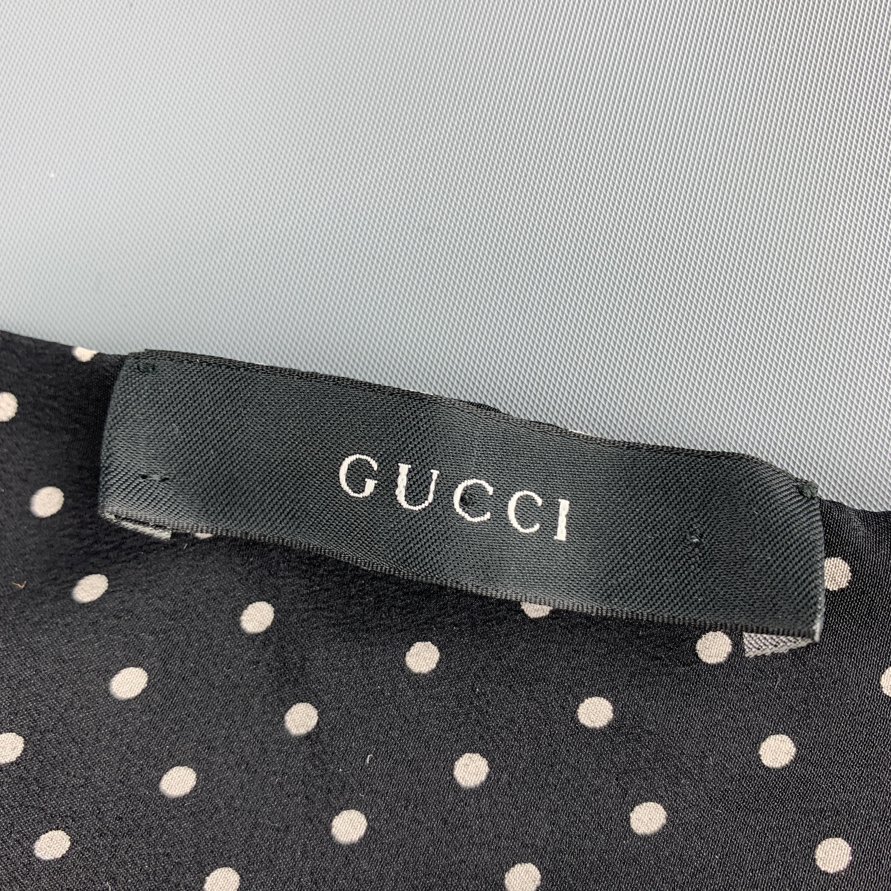 gucci black and white scarf