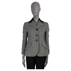 Gucci Blazer in lana bianca e nera PRINCE OF WALESGiacca 38 XS