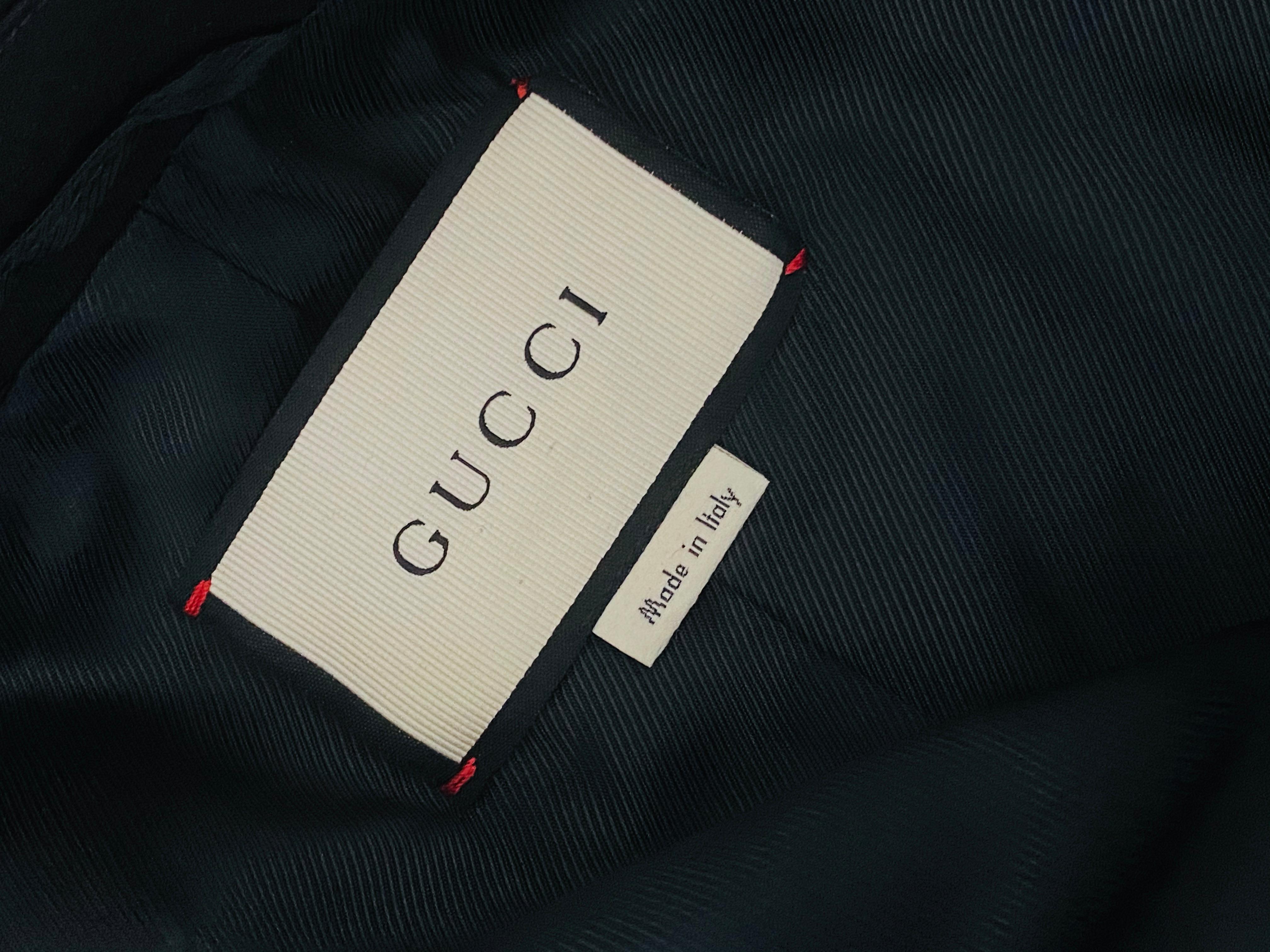 Gucci Black Wool Blazer Jacket Size 40 8