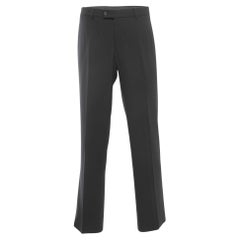 Gucci Black Wool Buttoned Trousers XL