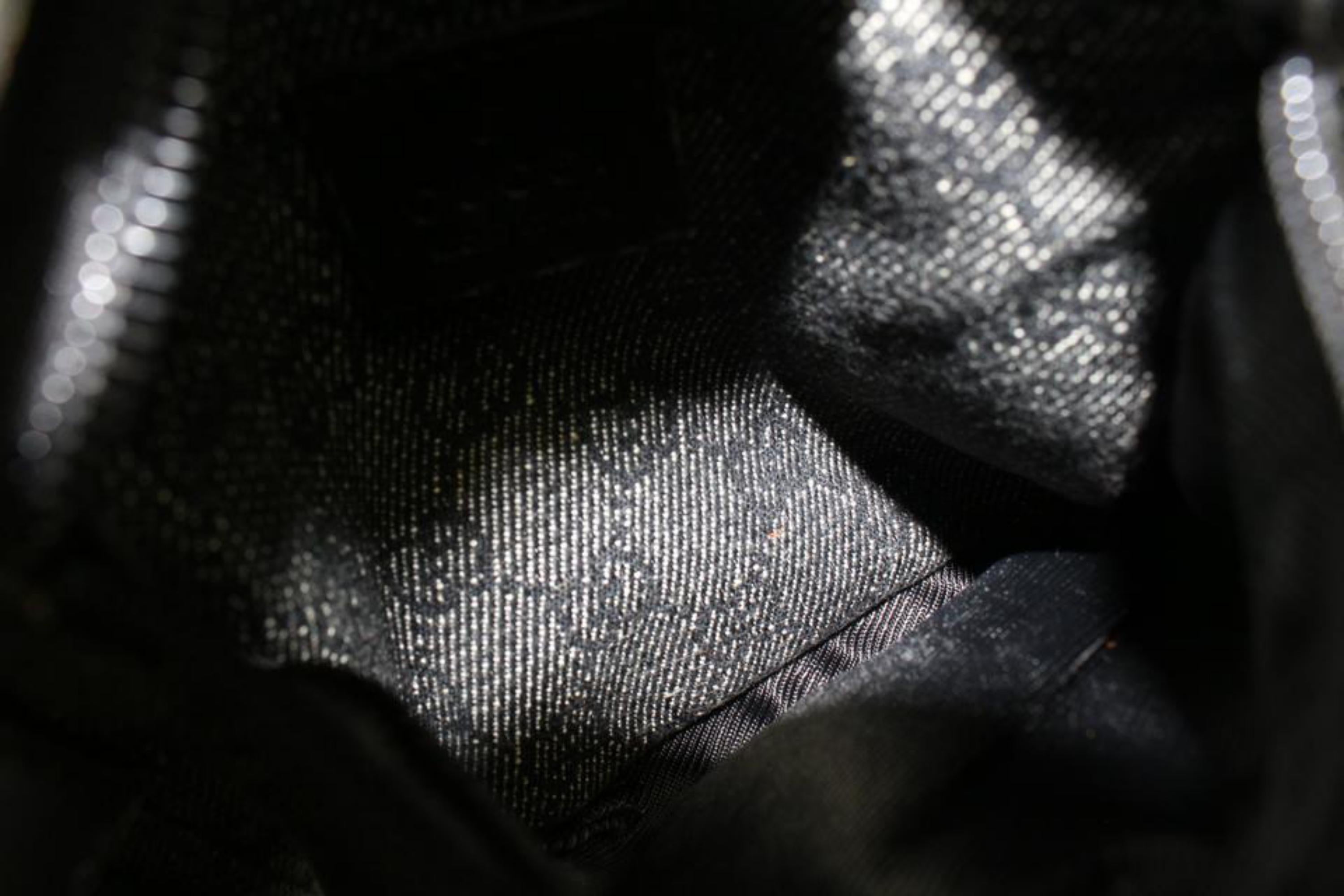 Gucci Black x Grey  Monogram GG Denim Belt Bag Fanny Pack Waist Pouch 3g126s 1