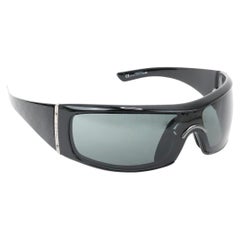 Schwarze Y2K-Sonnenbrille von Gucci