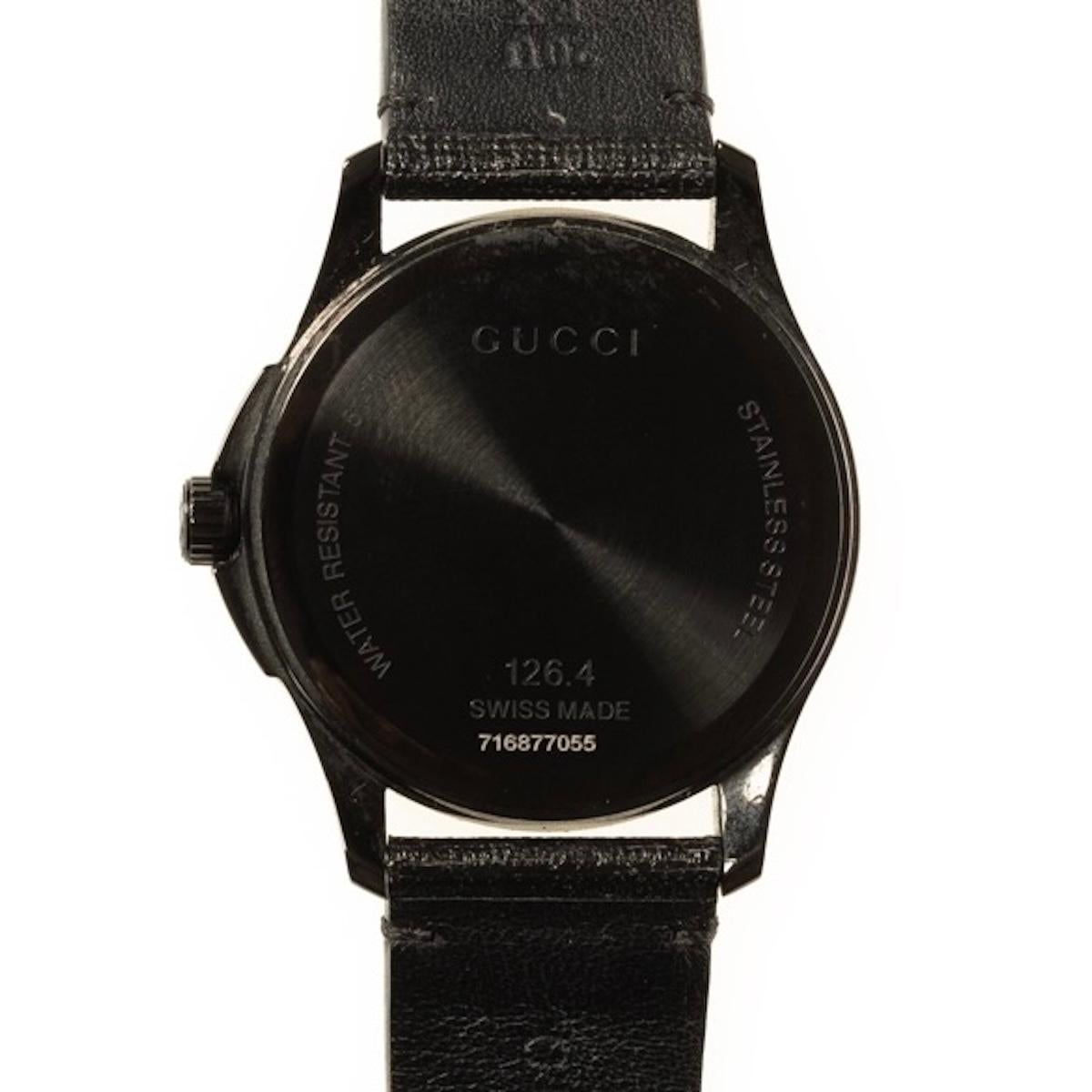 Gucci Black  Yellow G-timeless Gucci Ghost Watch For Sale 2