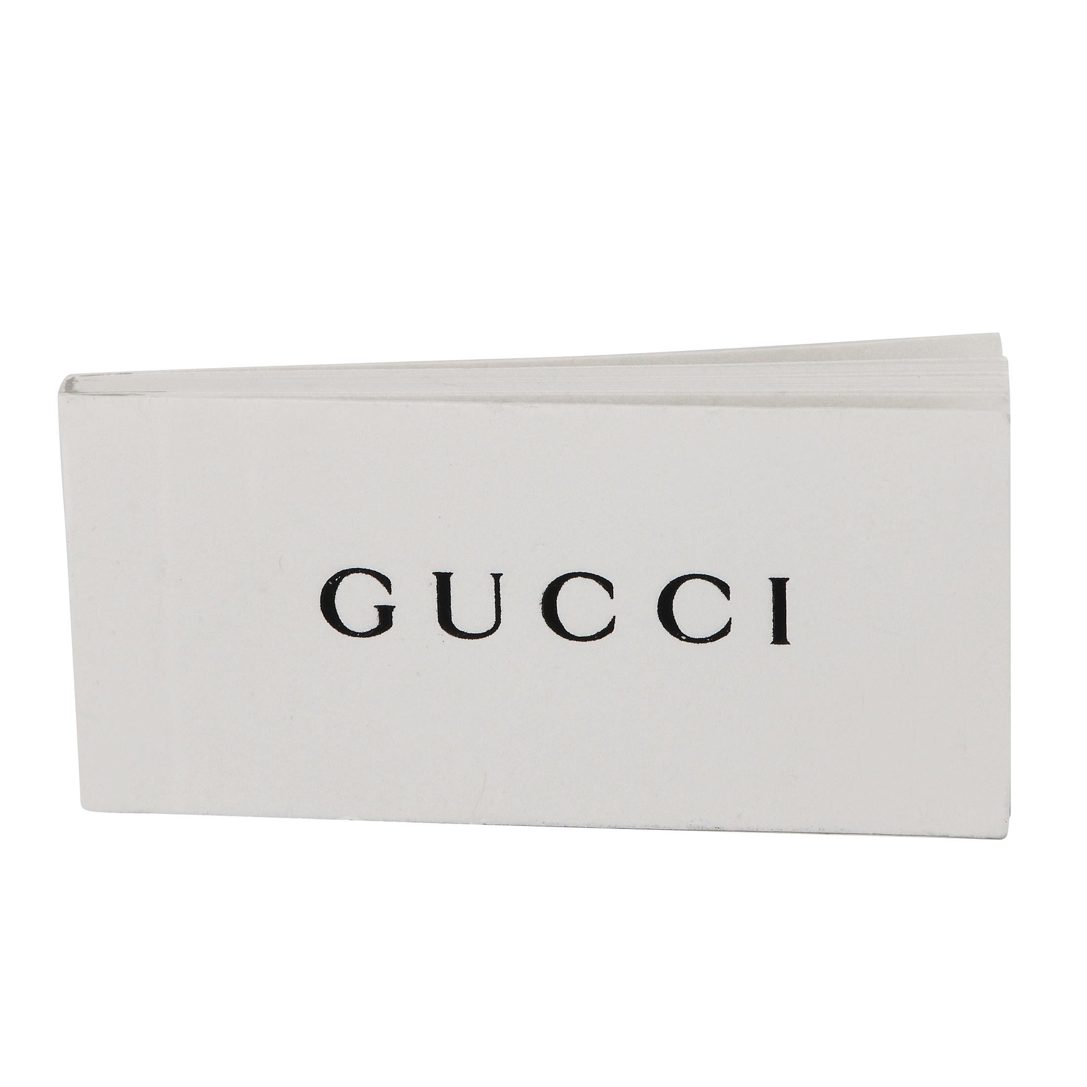 Gucci Blind for Love 18K Weißgold 0,45 Karat Diamant script Halskette GU10-100223 im Zustand „Neu“ im Angebot in Southampton, PA