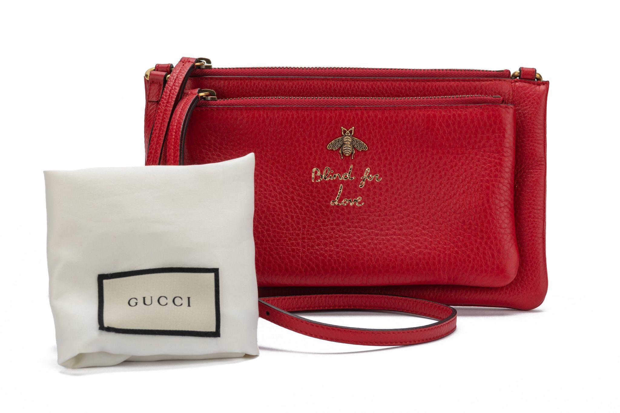 Gucci - Sac rouge «lind for Love », état neuf en vente 5