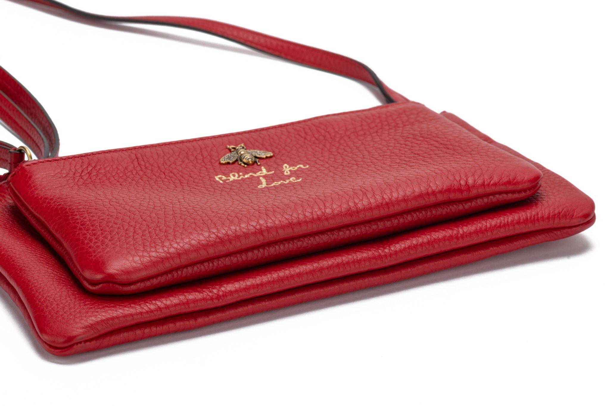 Gucci - Sac rouge «lind for Love », état neuf Pour femmes en vente