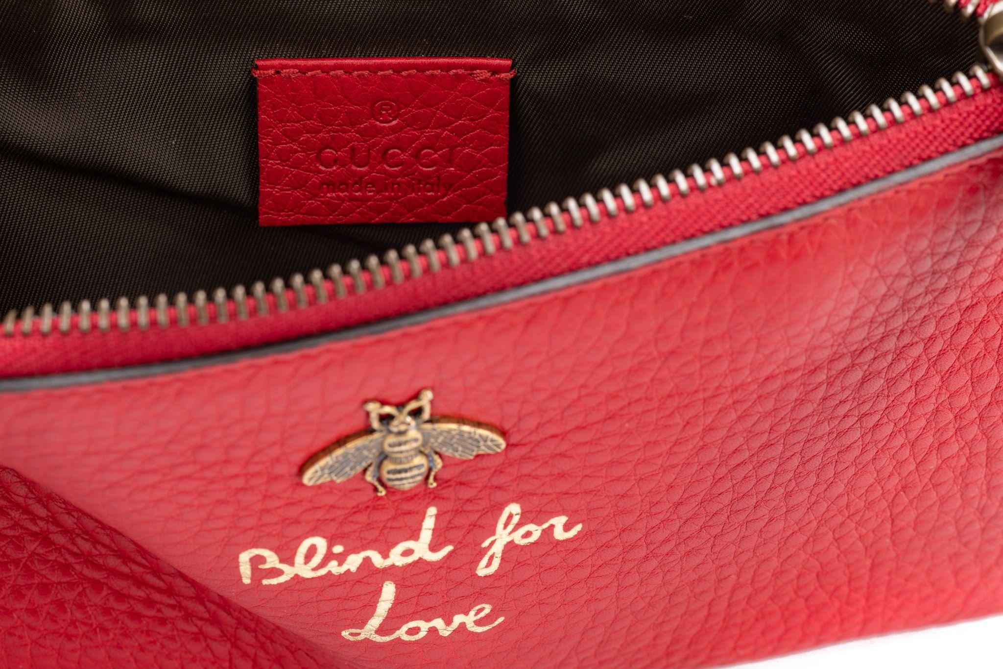 Gucci - Sac rouge «lind for Love », état neuf en vente 1