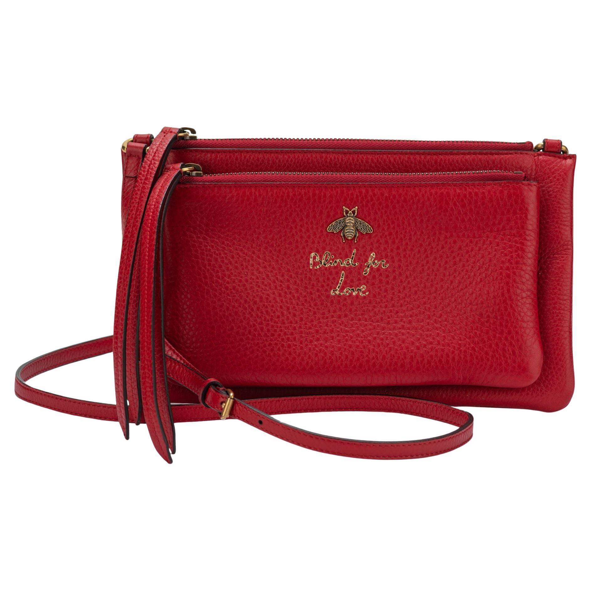 Gucci - Sac rouge «lind for Love », état neuf en vente