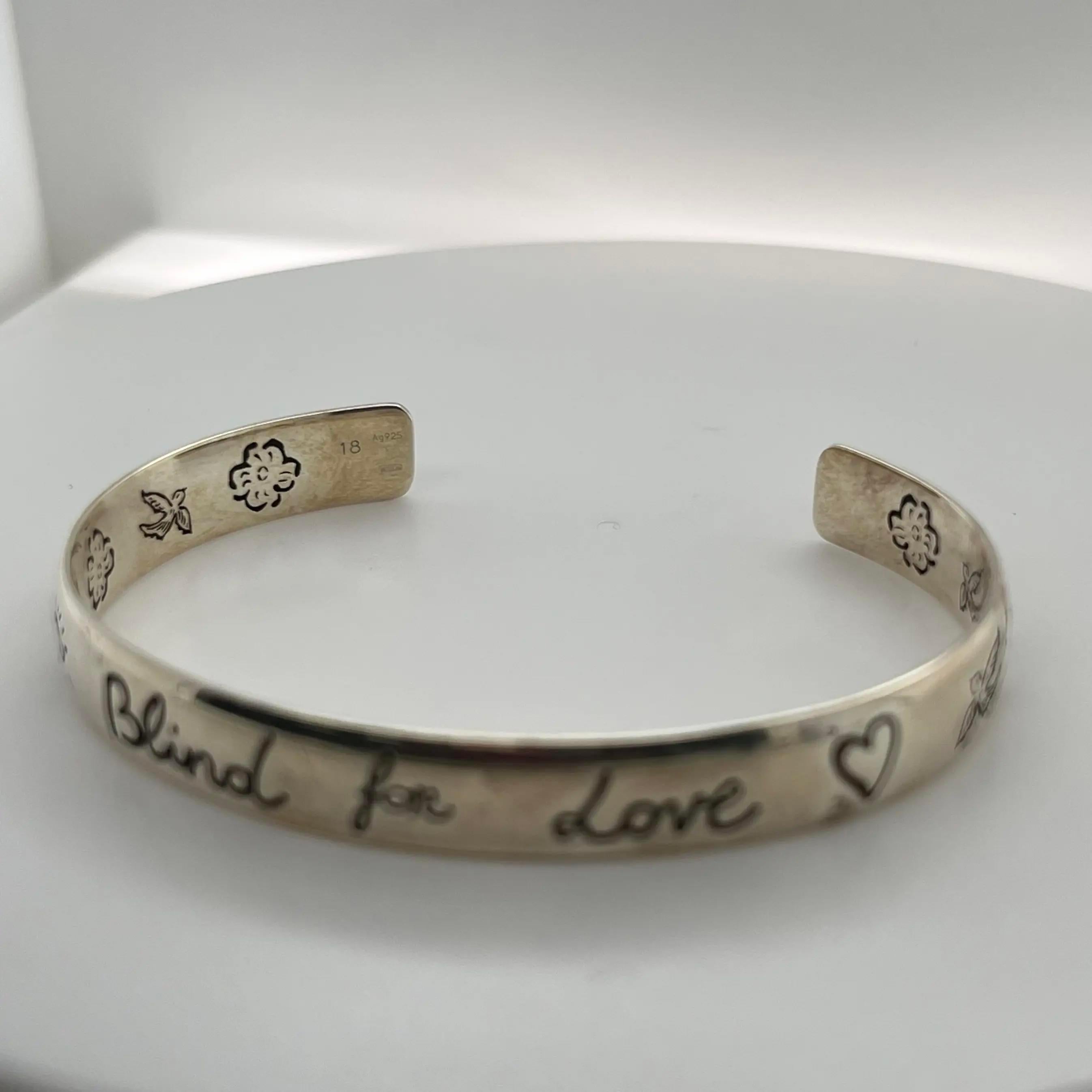 gucci blind for love bangle