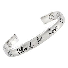 Gucci Blind for Love Silver Cuff Bracelet