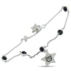 Gucci Blind for Love Sterling Silber und Schwarzer Spinell Feline und Sternmotiv