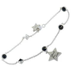 Gucci Blind for Love Sterling Silver and Black Spinel Feline and Star Motif