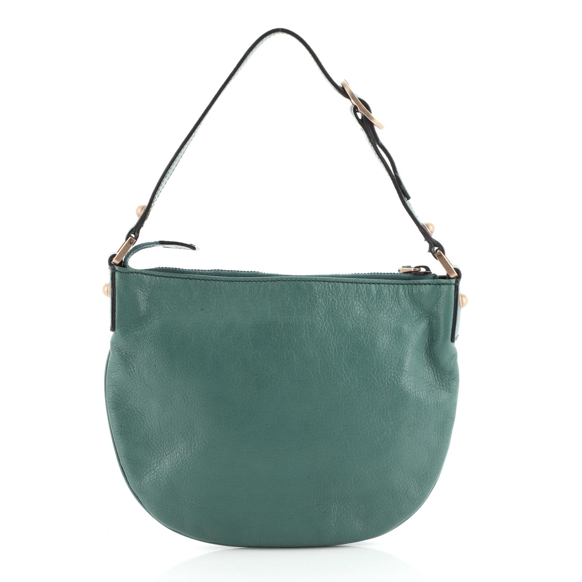 Gray Gucci Blondie Hobo Leather Small