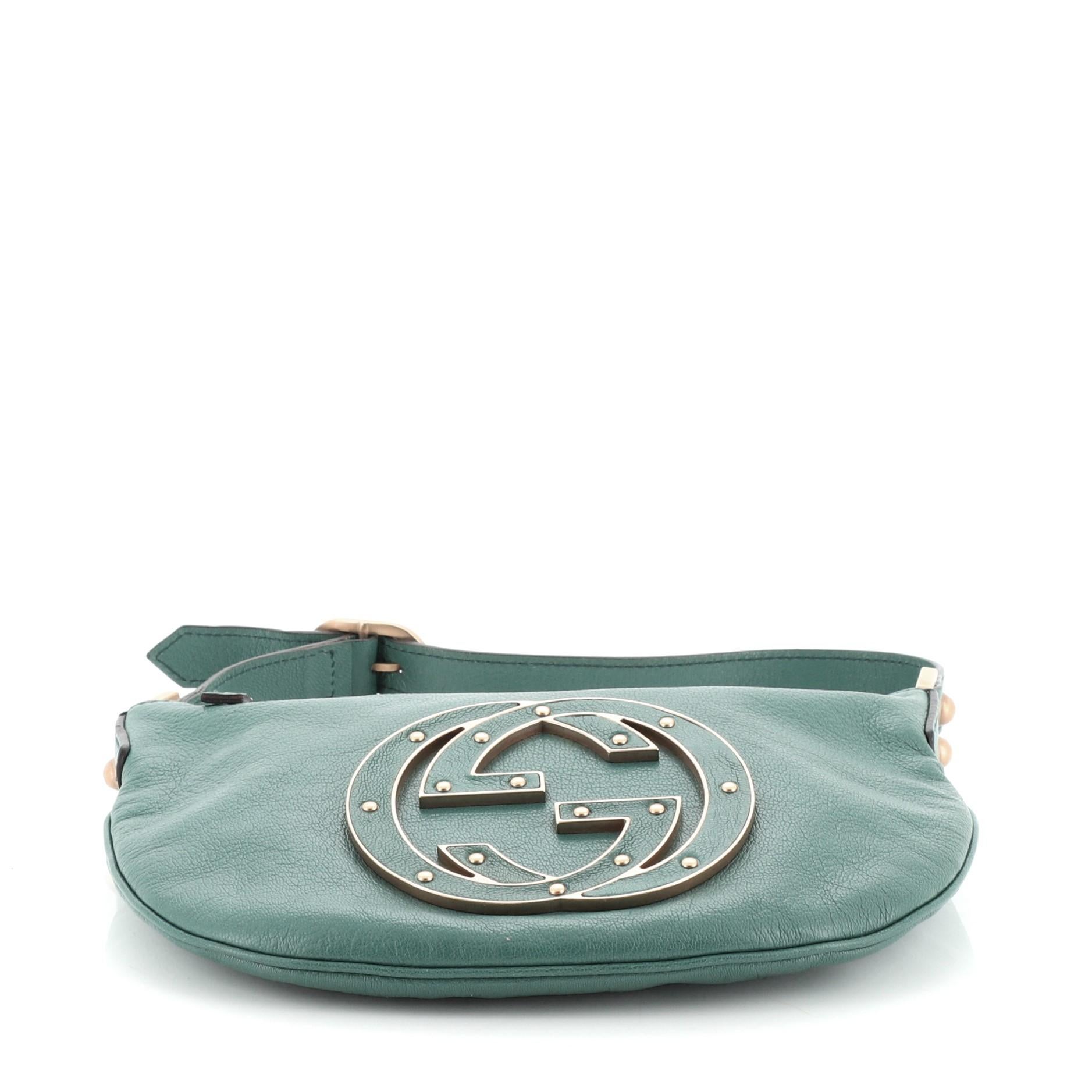 Gucci Blondie Hobo Leather Small In Good Condition In NY, NY