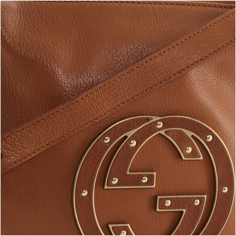 Gucci Blondie Hobo Leather Small In Good Condition In NY, NY