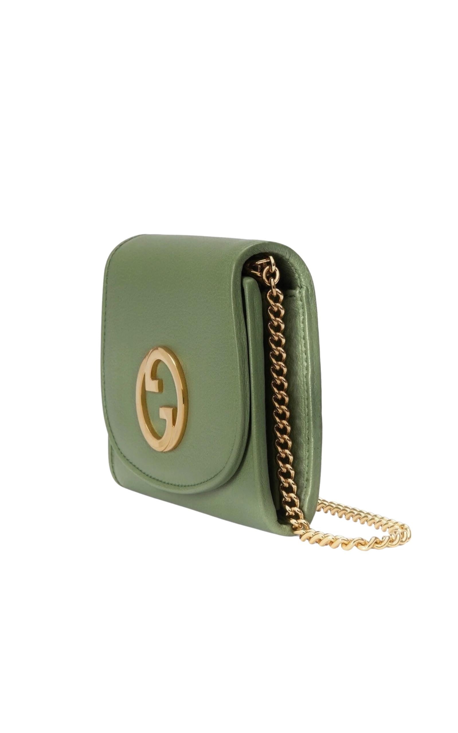 Nuovo Portafoglio a catena medio Gucci Blondie in Greene & Greene In condizioni Nuovo in vendita a Brossard, QC