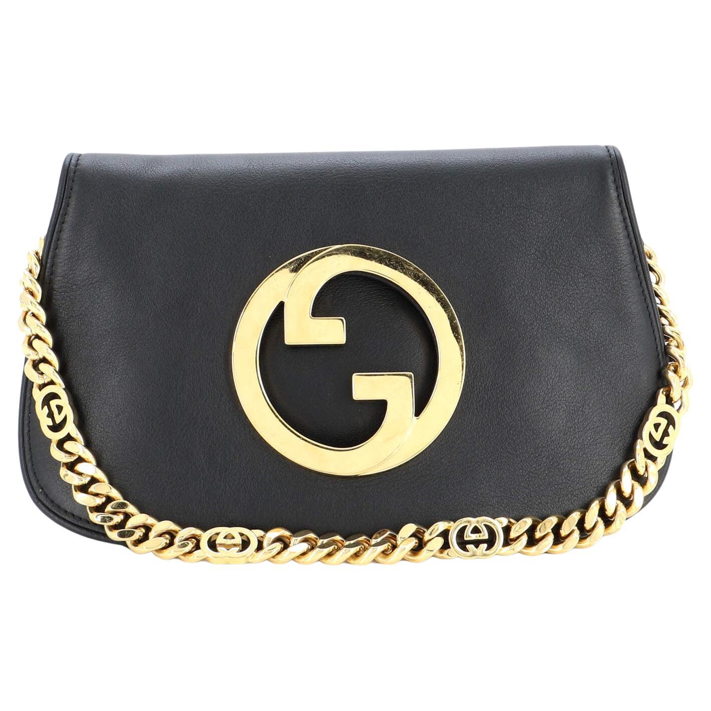 Gucci Blondie NM Chain Flap Bag Leather Small For Sale