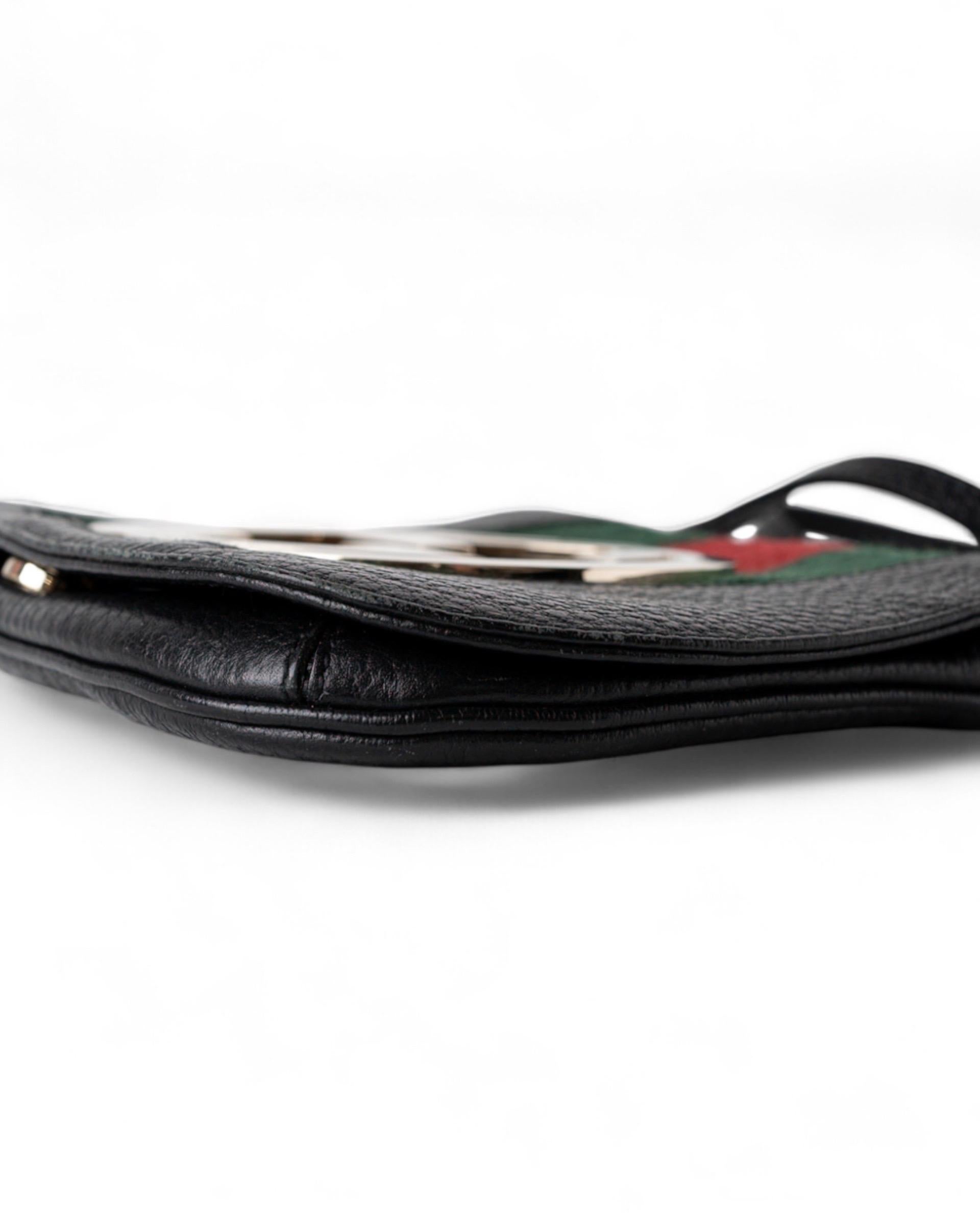 Gucci Blondie Small Web Pelle Nera Tracolla 7