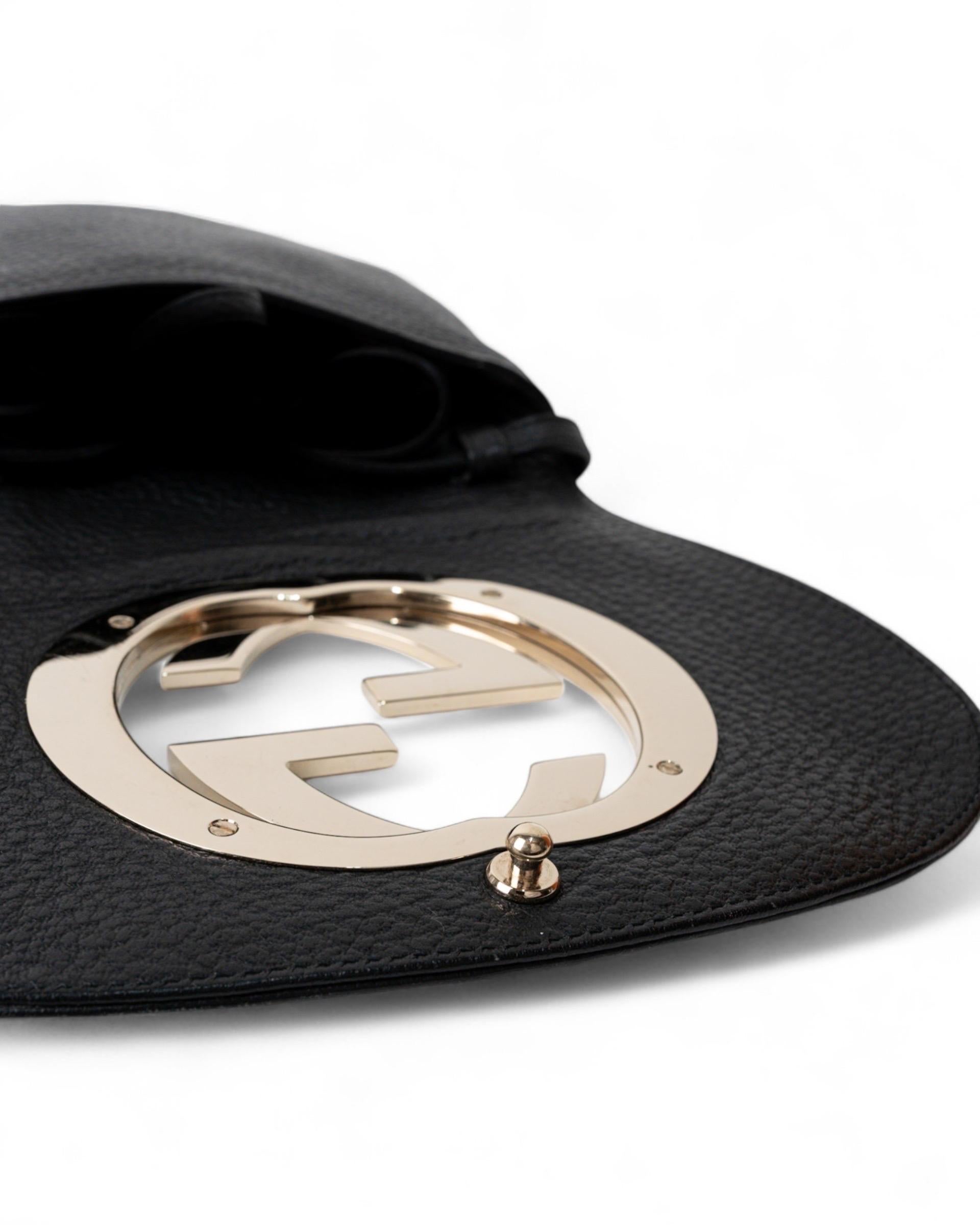 Gucci Blondie Small Web Pelle Nera Tracolla 8