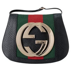 Gucci Blondie Small Web Pelle Nera Tracolla