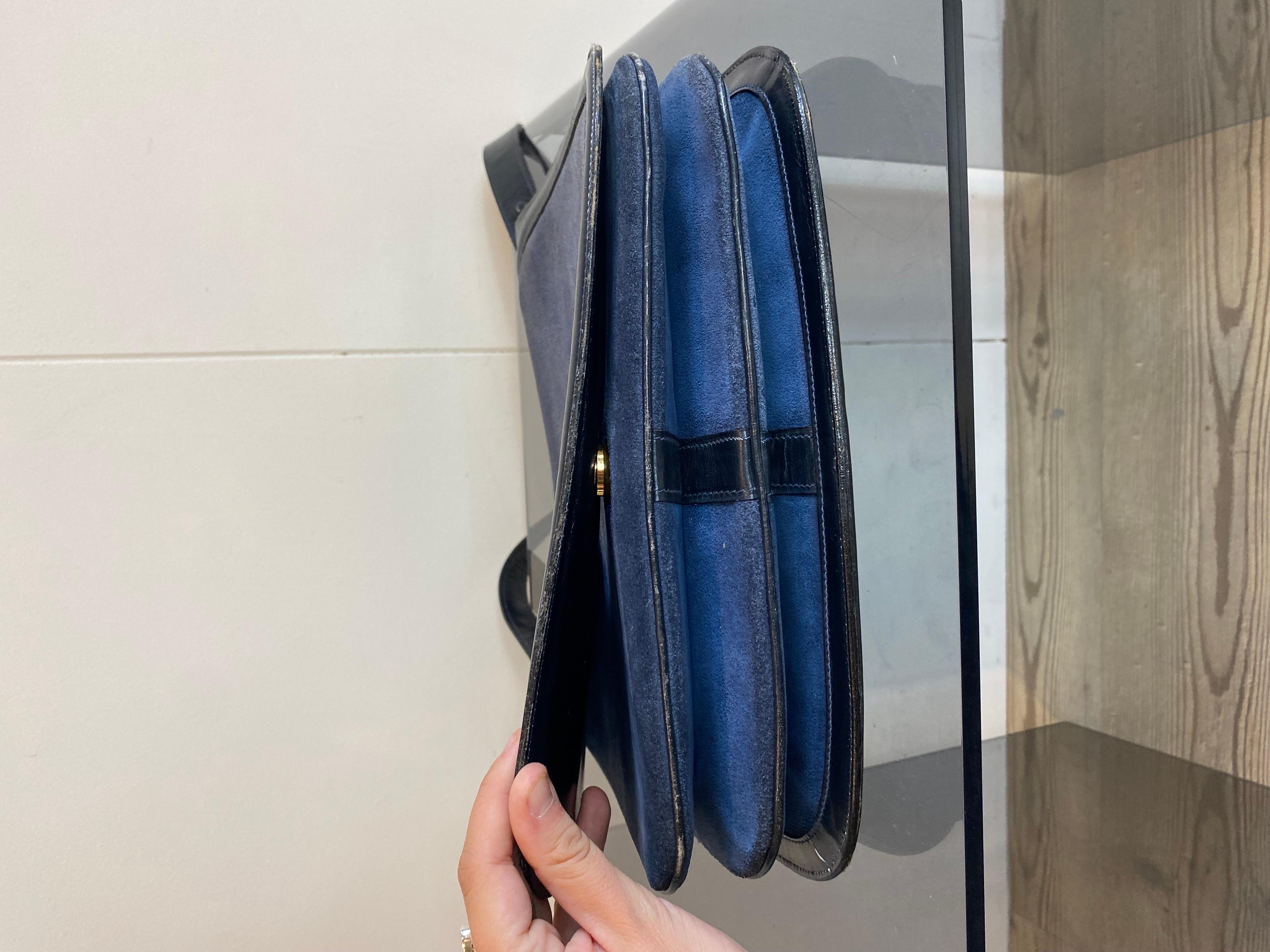 Gucci Blondie vintage ‘70 in blue suede 2