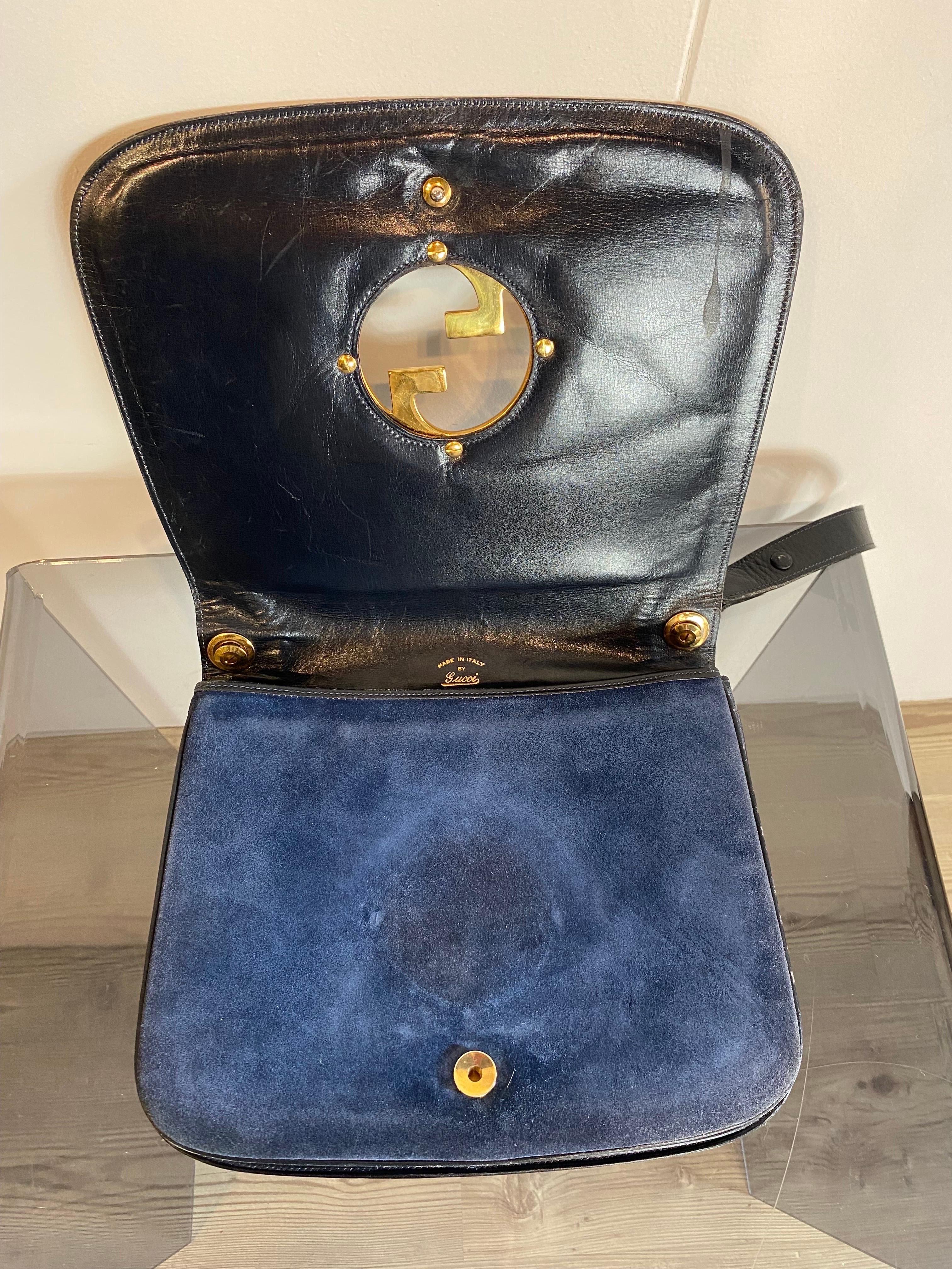 Gucci Blondie vintage ‘70 in blue suede 4