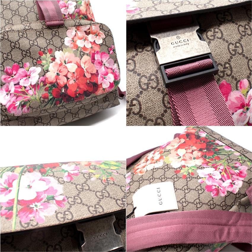 Gucci Blooms GG Monogram Canvas Backpack For Sale 2
