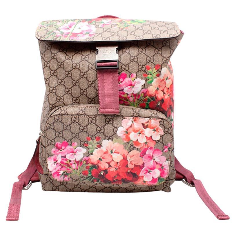 Gucci Blooms GG Monogram Canvas Backpack For Sale