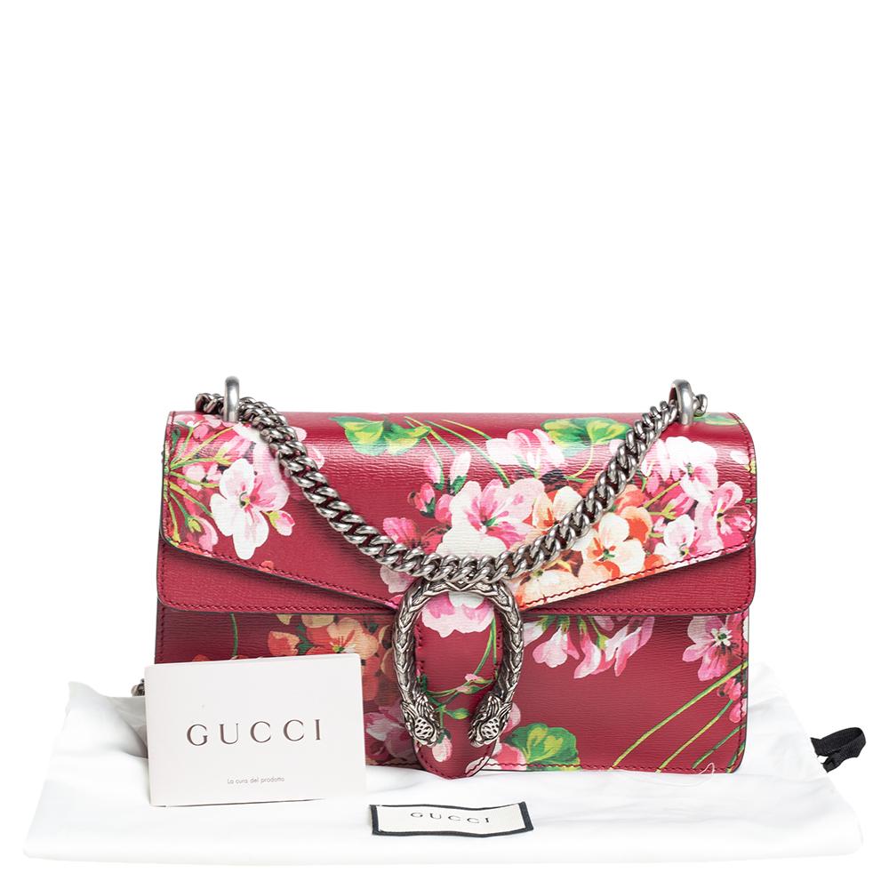Gucci Blooms Leather Small Dionysus Shoulder Bag 6
