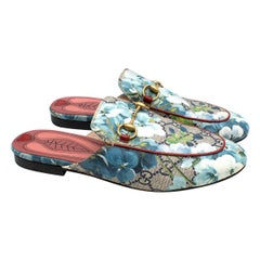 Gucci Blooms Monogram Princetown Slides IT 37