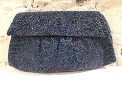 Gucci blue beads pochette