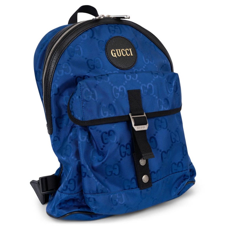 GUCCI blue black GG MONOGRAM ECONYL OFF THE GRID Backpack  display picture 1