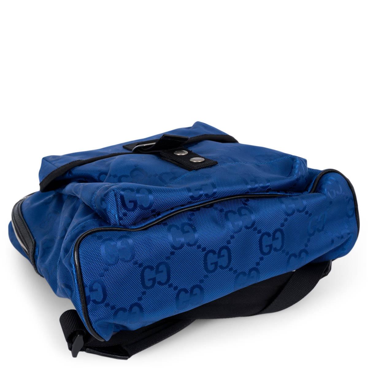 Women's GUCCI blue black GG MONOGRAM ECONYL OFF THE GRID Backpack Bag For Sale