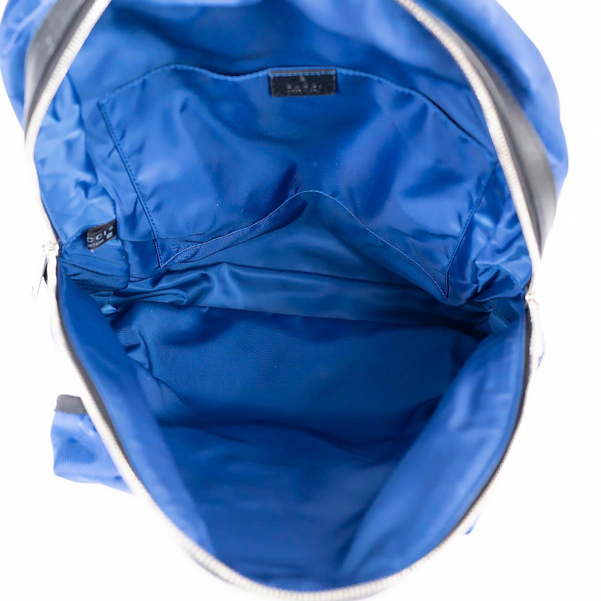 GUCCI blue black GG MONOGRAM ECONYL OFF THE GRID Backpack Bag For Sale 1