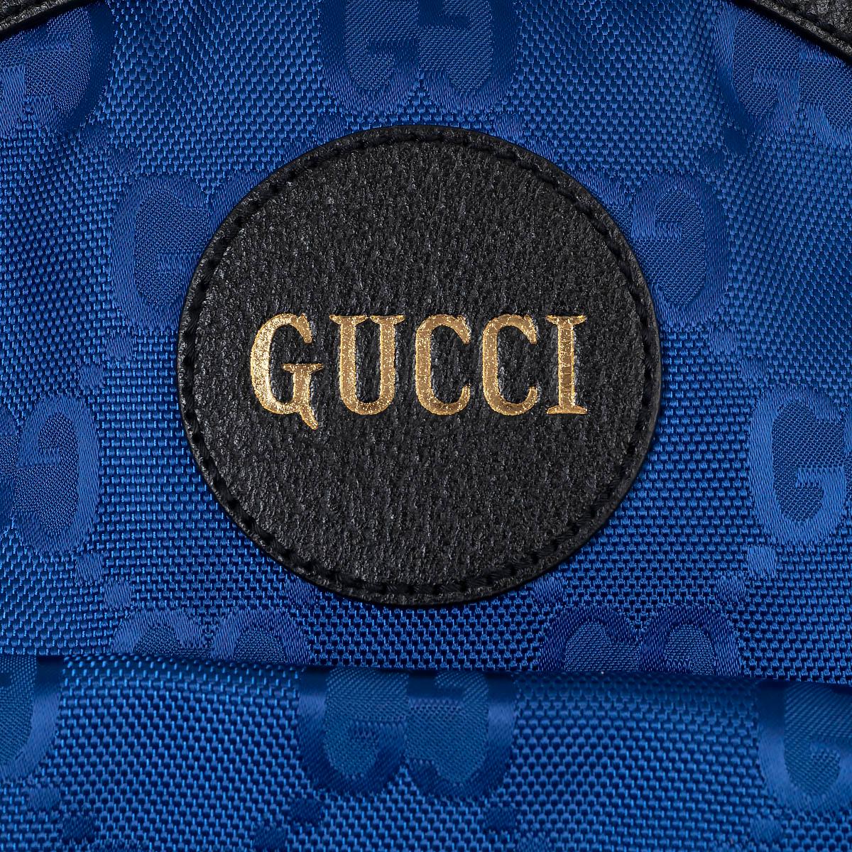 GUCCI blue black GG MONOGRAM ECONYL OFF THE GRID Backpack Bag For Sale 2