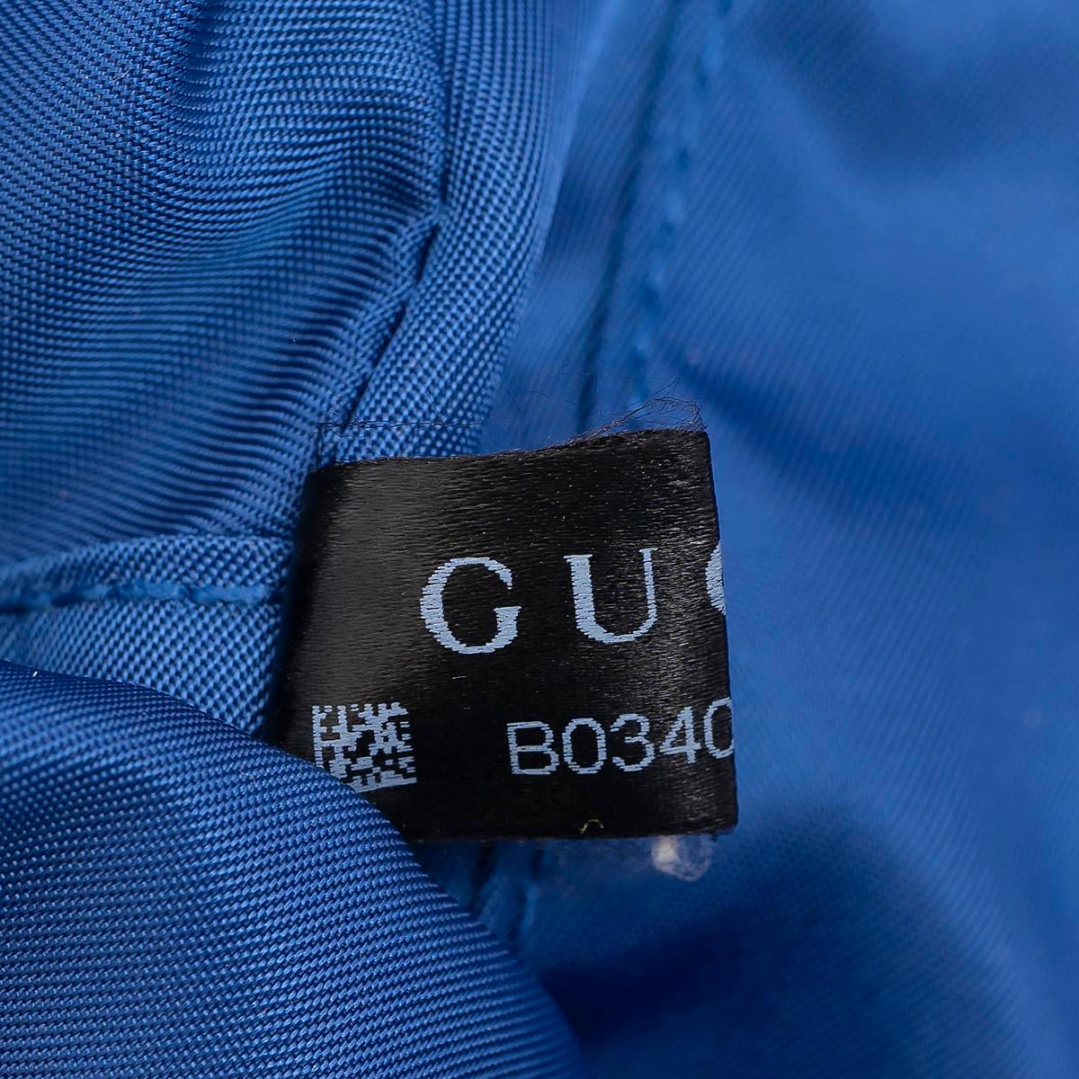 GUCCI blue black GG MONOGRAM ECONYL OFF THE GRID Backpack Bag For Sale 5