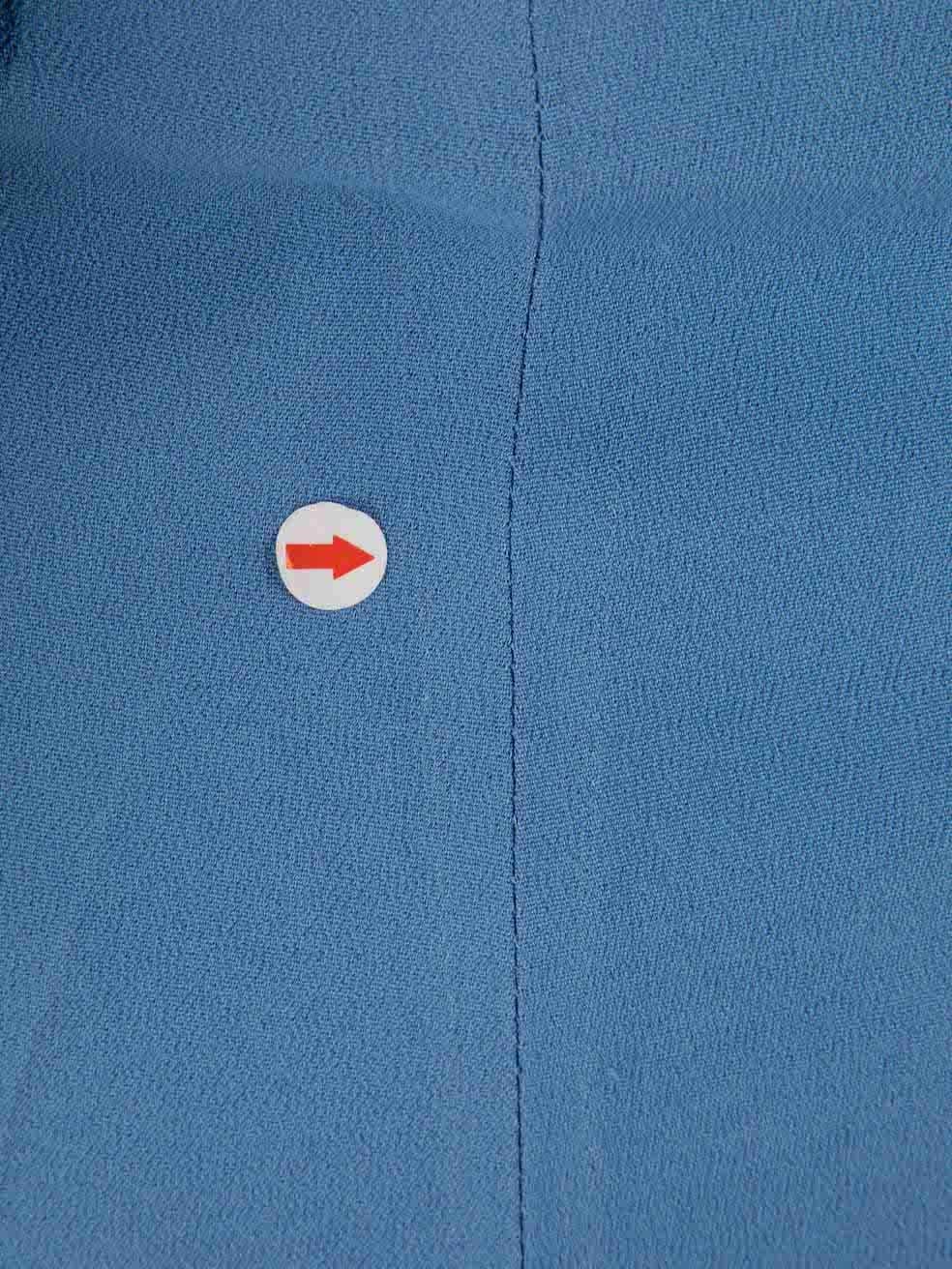 Maßgeschneiderte Gucci-Hose in Blau mit Stiefelschliff Größe M Damen im Angebot