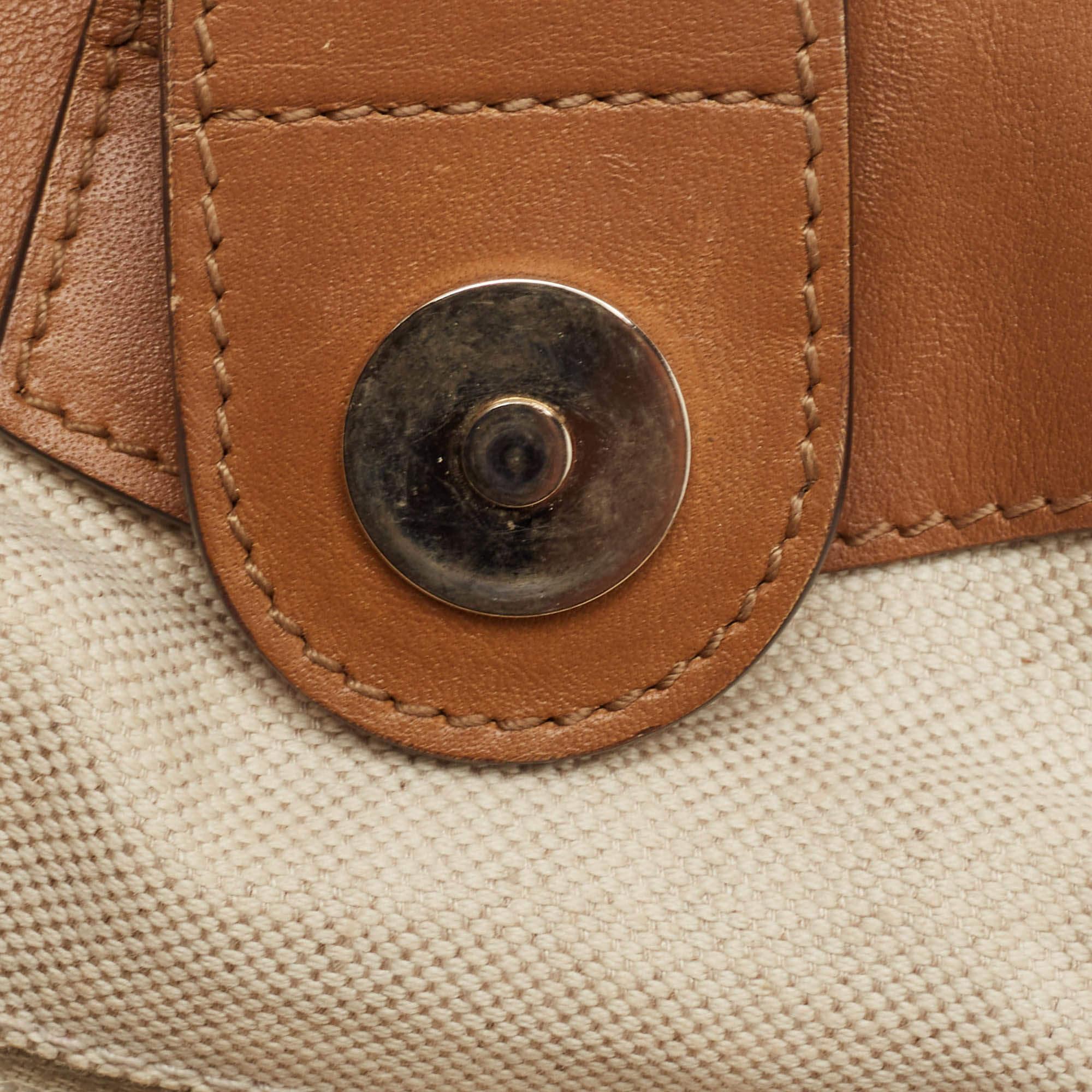 Gucci Blue/Brown GG Denim and Leather Medium Sukey Tote 2