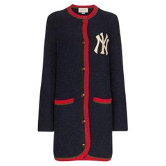 Gucci Blue Cardigan With New York Yankees Patch